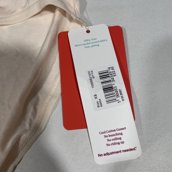 NWT Tommy John [ Women XS ] Second‎ Skin Briefs in Soft Pink - Picture 3 of 9